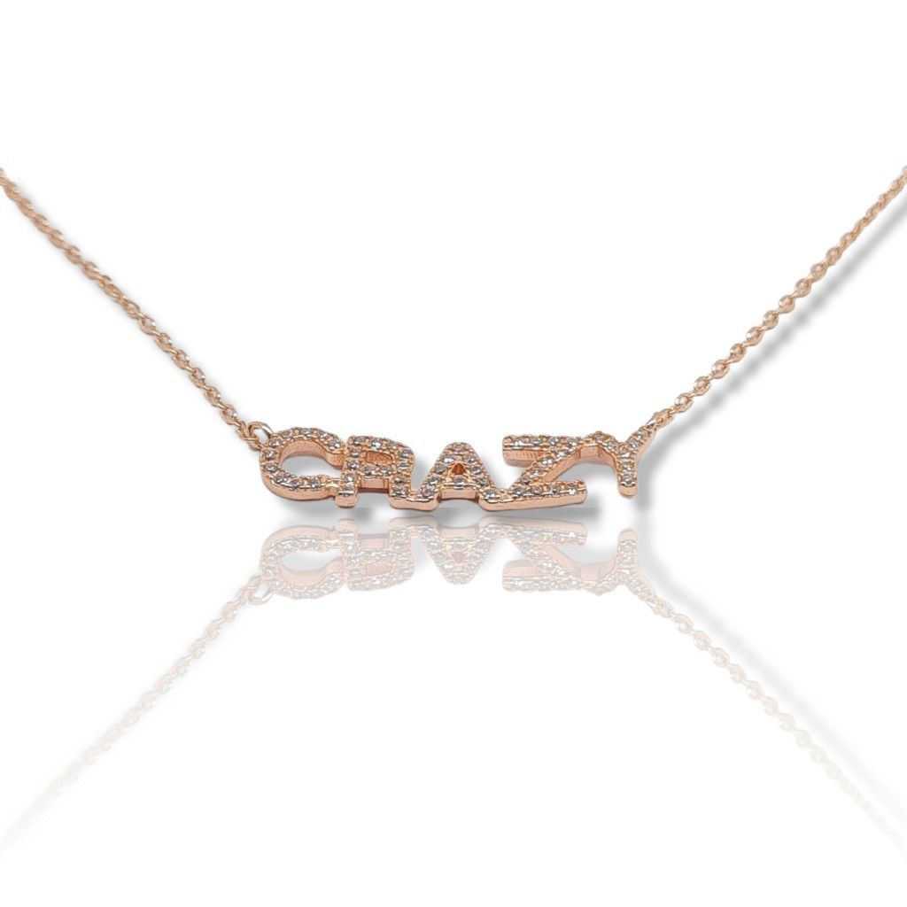 Gold plated silver 925° CRAZY necklace   (code FC003861)